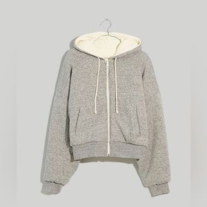 Madewell Lounge Reversible Puffer Hoodie Jacket